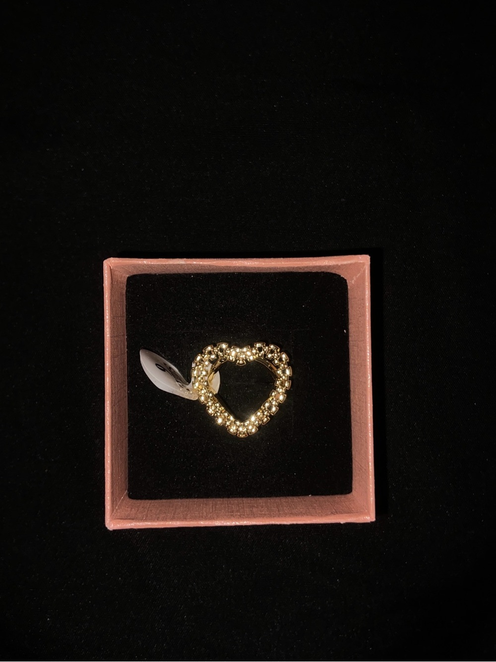 Gold Heart Ring - Women's Jewelry